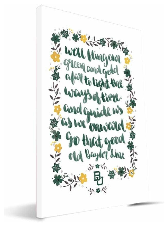 BAY Bears Hand-Painted Song Canvas Print, 16"x24"