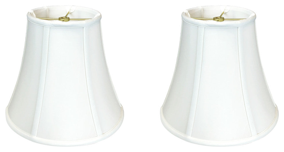 Royal Designs True Bell Basic Lamp Shade, V Notch Fitter, White, 9x18x13.625, Se