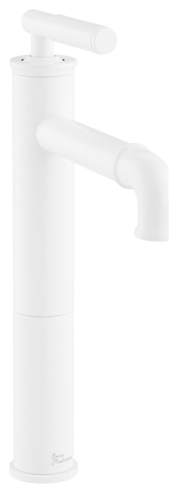 Avallon Single Hole Sleek, High Arc Bathroom Faucet, Matte White
