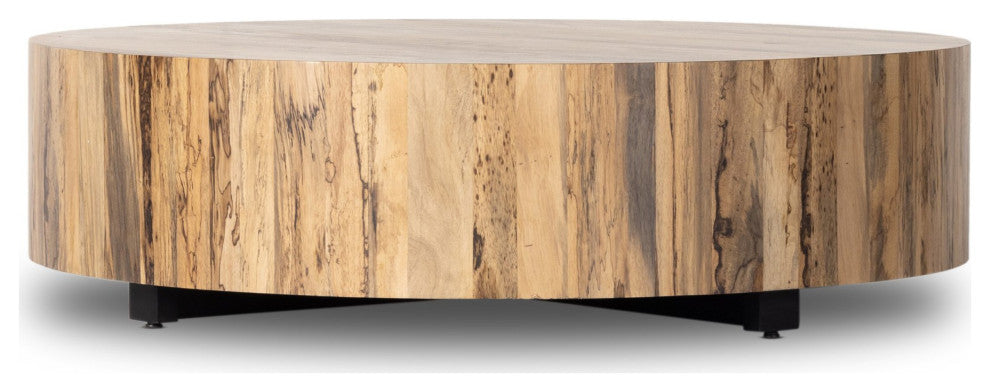 Hudson Large Coffee Table Spalted Primavera, Black Pine