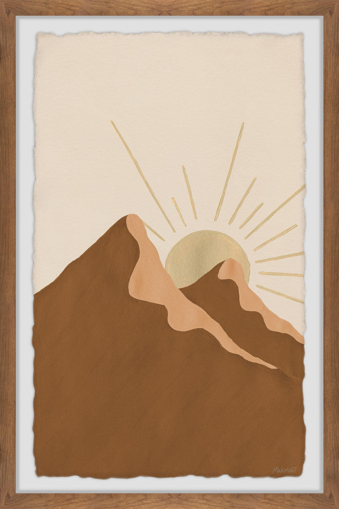"Sunrise in Twin Peaks" Framed Painting Print, 16x24