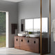 White Rectangular Ceramic Countertop Bathroom Vanity Vessel Sink