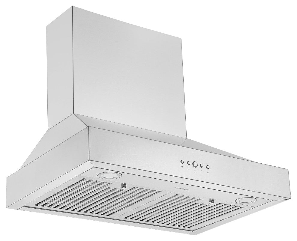 30 in. Wall-Mounted Range Hood in Stainless Steel