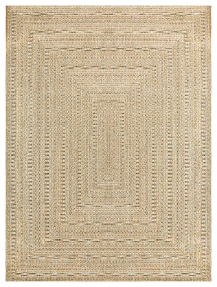 Nourison Tulum 8' x 10' Taupe Grey Outdoor Rug