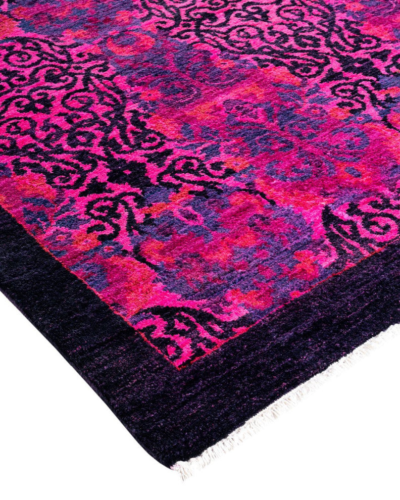 Vibrance, One-of-a-Kind Hand-Knotted Area Rug Pink, 11'10"x15'8"