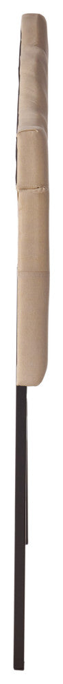 GDF Studio Orlban Beige Fabric Queen, Full Headboard