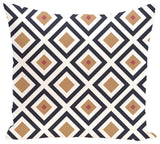 Diamond Mayhem Geometric Print Pillow, Caramel, 16"x16"