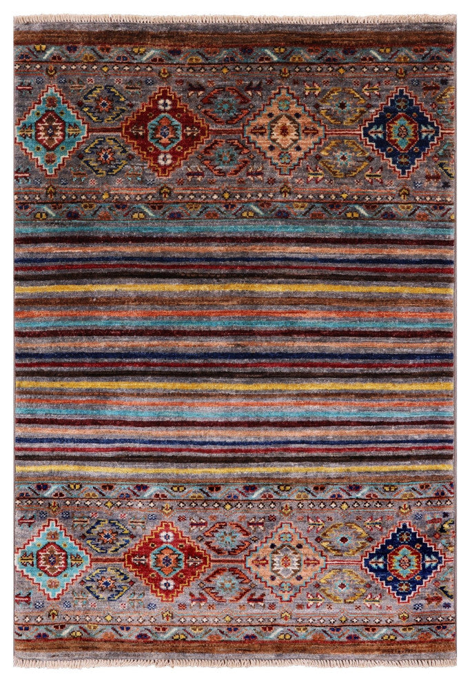 2' 8" X 3' 10" Super Kazak Khorjin Hand Knotted Rug Q5710
