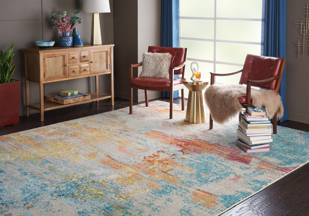 Nourison Celestial 9' x 12' Sealife Modern Indoor Area Rug