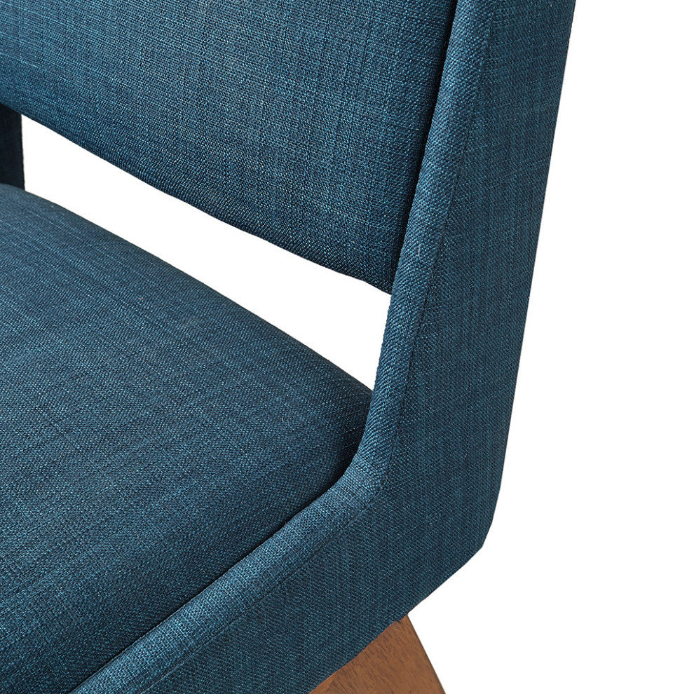 INK+IVY Mid-Century Modern Counter Stool Barstools, Navy Blue