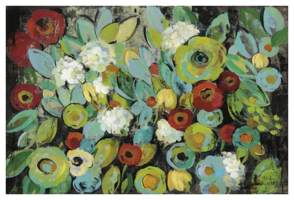 "Fiesta Floral Crop" Digital Paper Print by Silvia Vassileva, 20"x14"