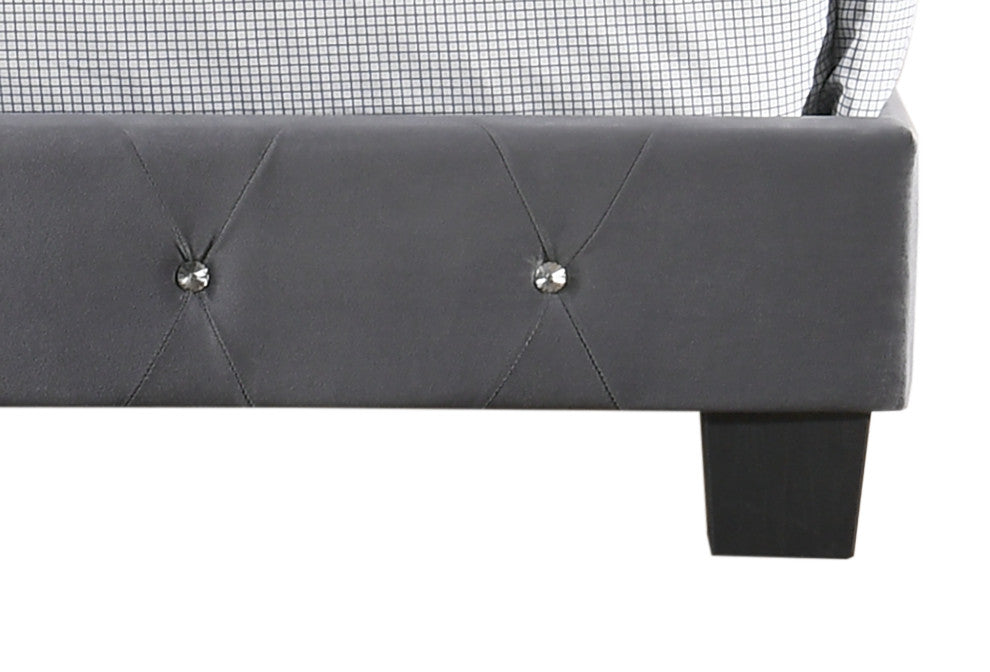 Suffolk Full Bed, Gray, Queen