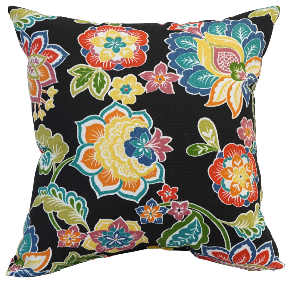 17" Square Polyester Outdoor Throw Pillows, Set of 4, Dejana Starling