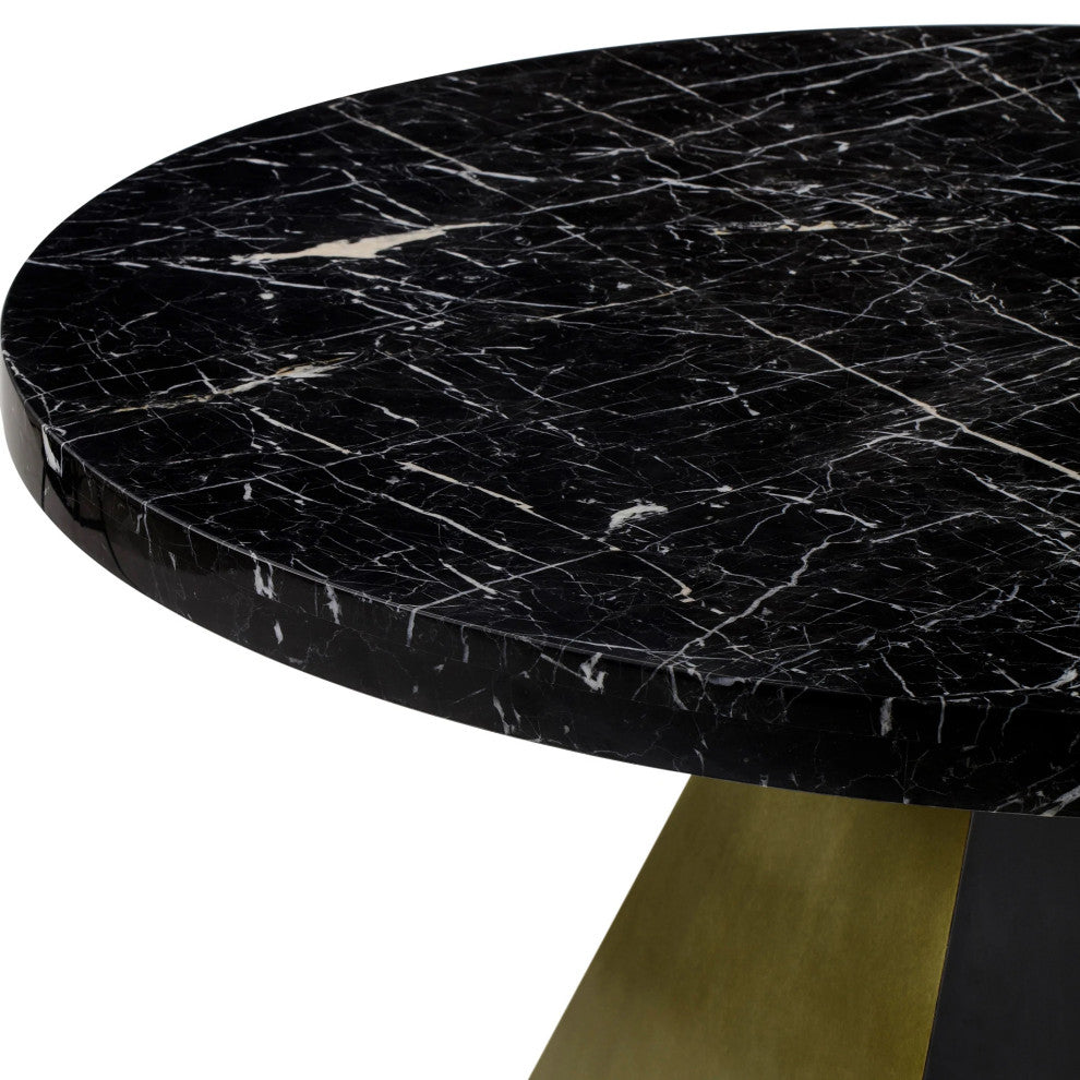 Sonder Living Louis Round Dining Table | Marble Top