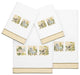 Linum Home Textiles 100% Turkish Cotton BELINDA 4PC Embellished Towel Set