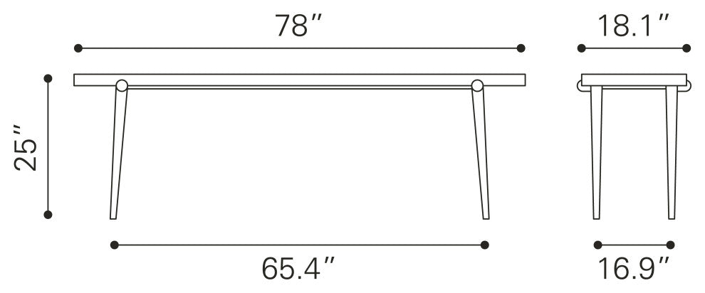 Olyphant Console Table Natural