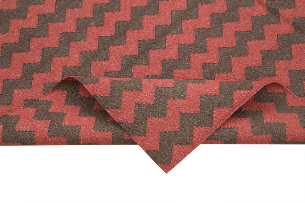 Rug N Carpet - Handmade Wool 6' 0'' x 8' 11'' Flatweave Dhurrie Kilim Rug