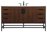 Home Living 22" Modern Walnut-Light Bathroom Vanity