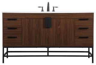 Home Living 22" Modern Walnut-Light Bathroom Vanity