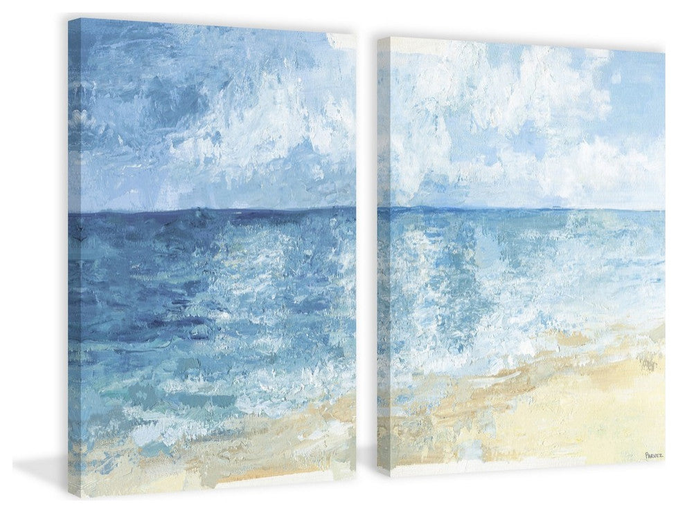 Ombre Sea Diptych, 16"x12"
