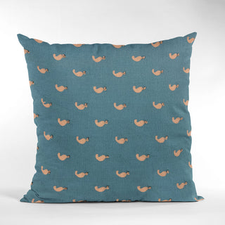 Plutus Blue Beaded Motif Luxury Throw Pillow, 20"x36"