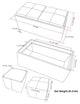 Avalon 5 Piece Storage Ottoman