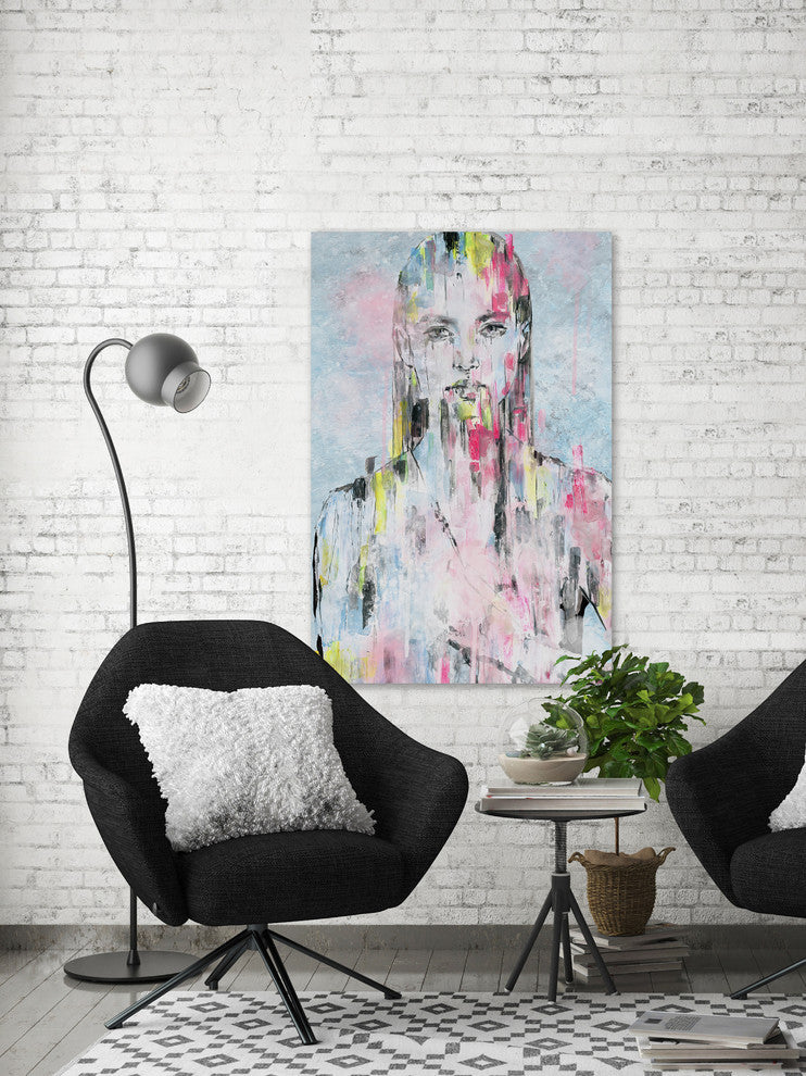 "Pretty in Colors" Painting Print on Wrapped Canvas, 40"x60"