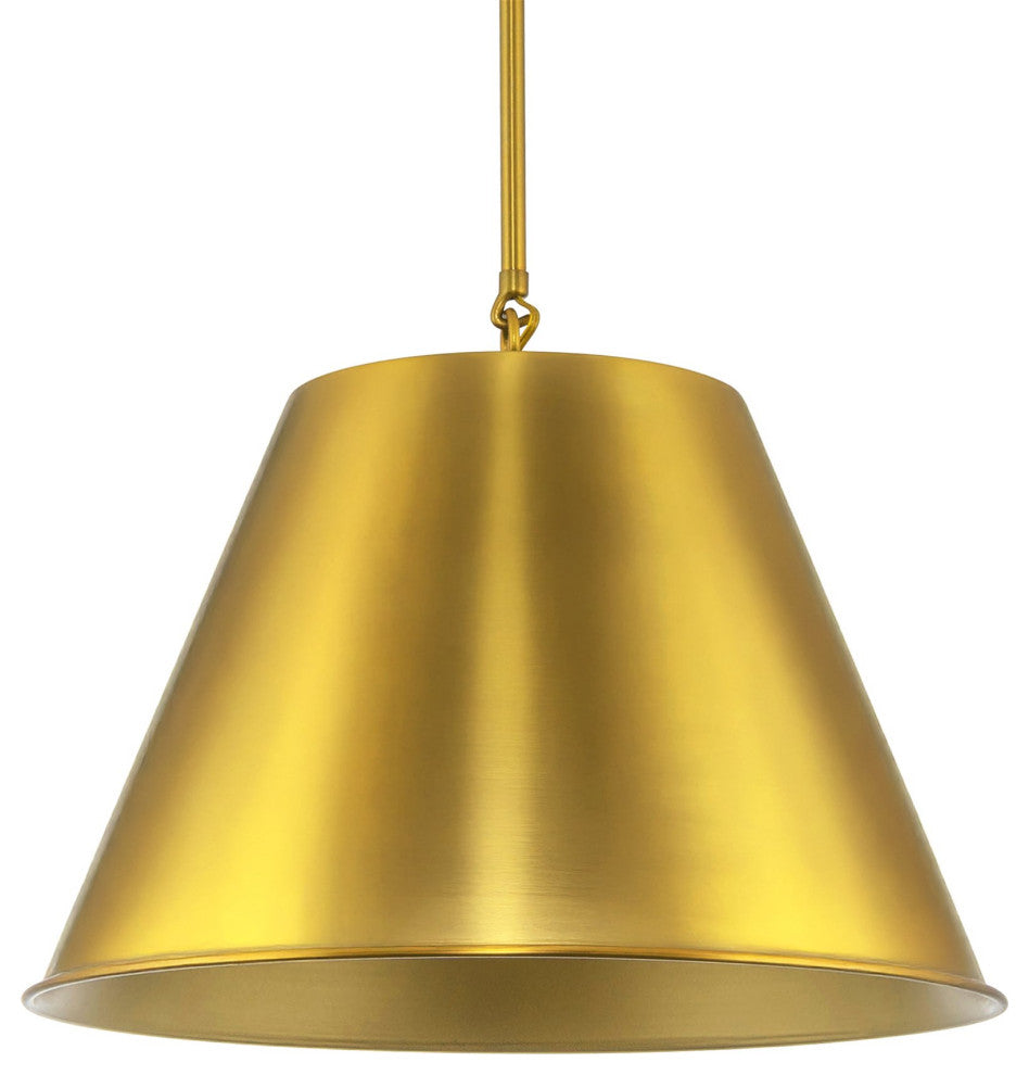 Kira Home Vida 18" Pendant Light, Metal Empire Shade, Adjustable Hanging Height