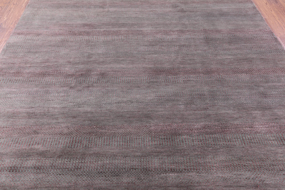 Wool and Silk Savannah Grass Hand Knotted Rug 8' 1" X 10' 0" Q11430