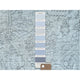 Blueish Gray, Worn Wool Hand Knotted, Vintage Persian Tabriz Rug, 9'4"x12'3"
