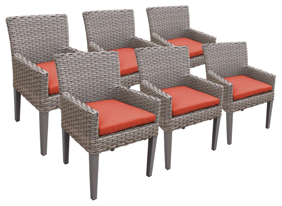 6 Oasis Dining Chairs With Arms
