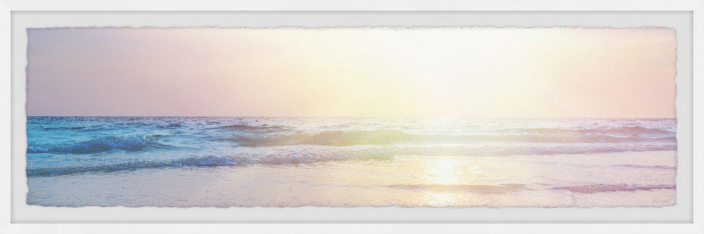 "Beautiful Sunsets" Framed Painting Print, 30x10