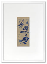 Bird Decoration for Stoneware 2 Fine Art Print, White, 25"x18"
