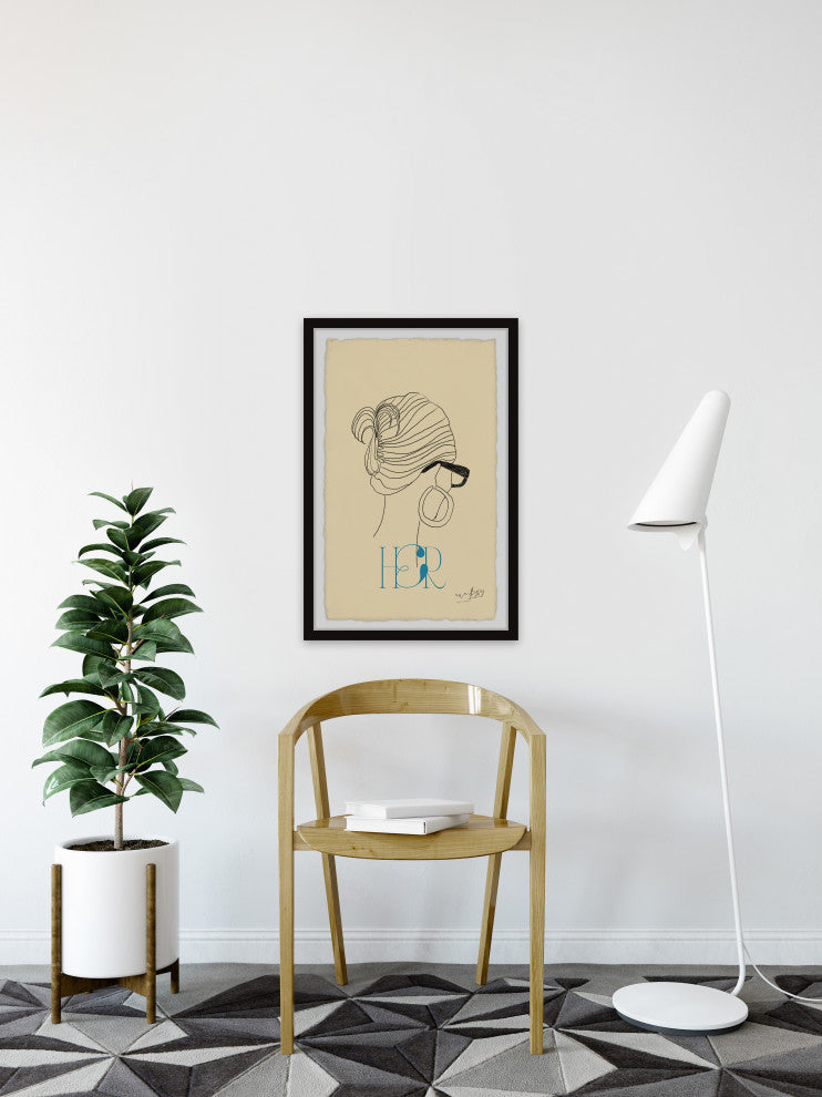 "Make a Difference" Framed Painting Print, 30x45