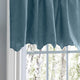 Portland Crushed Taffeta 48" x 15" Valance, Blue