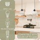 Kira Home Maia 10" Farmhouse Pendant Light, Schoolhouse Glass Shade, Adjustable