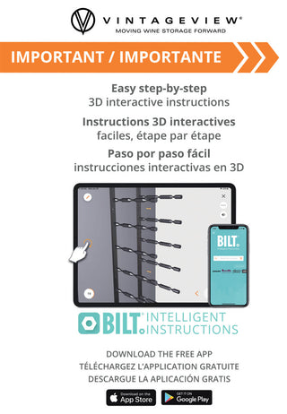 Vino Pins Flex 45 (wall mounted metal wine rack), Matte Black/Aluminum, 27 Bottles