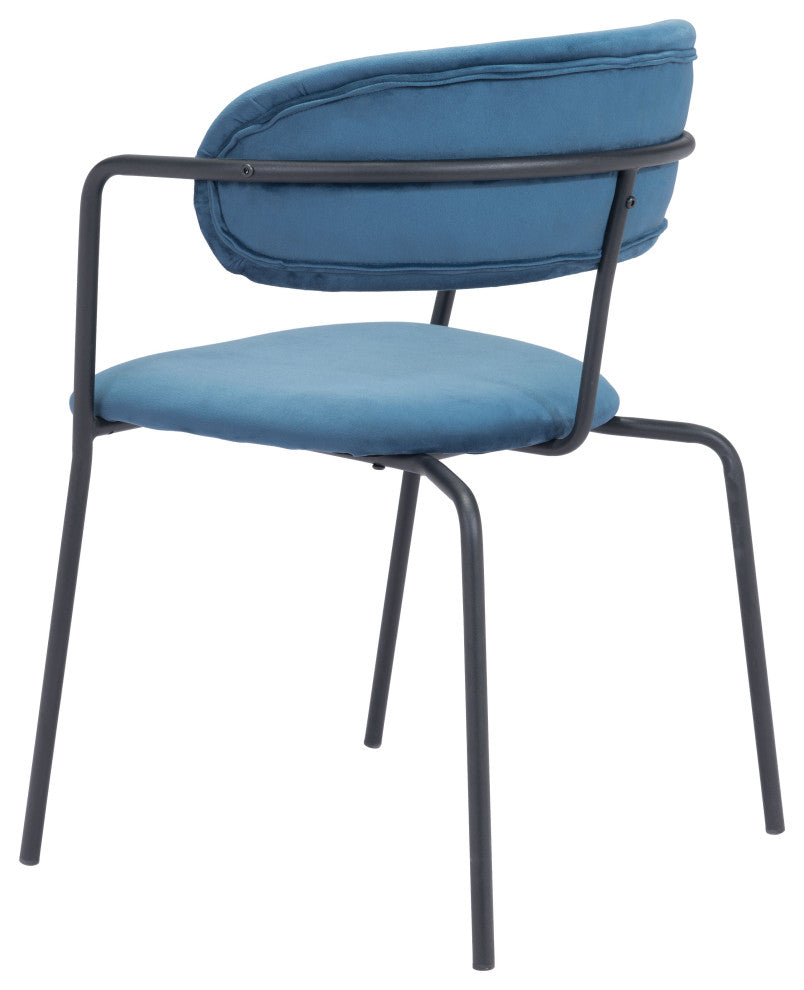 Emrys Dining Chair (Set of 2) Blue & Black