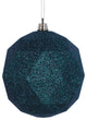 Vickerman M177474DG 6" Midnight Green Ball Ornament Featuring a Glitter Finish