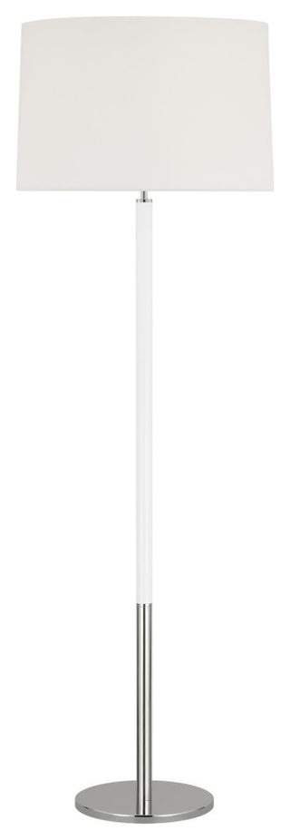 Monroe Large Floor Lamp, Polished Nickel