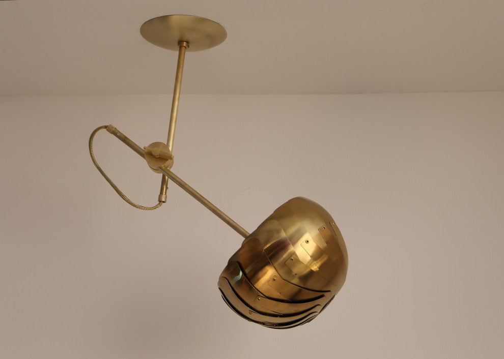 IRIS SPOT : Brass ceiling Light | Contemporary Lighting | Modern Pendant Lamp