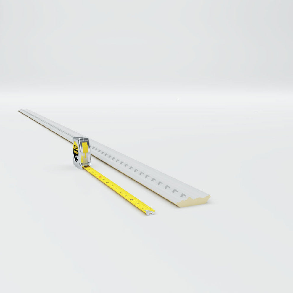 2"H x 2"P x 2 7/8"F x 96"L, (1 1/4" Repeat) Dentil Crown Moulding
