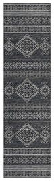 Indoor/Outdoor Sedona SN14 Midnight Machine Washable 2'3" x 10' Runner Rug