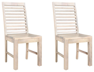 Camilla Solid Wood Dining Chair, Set of 2, Soft White