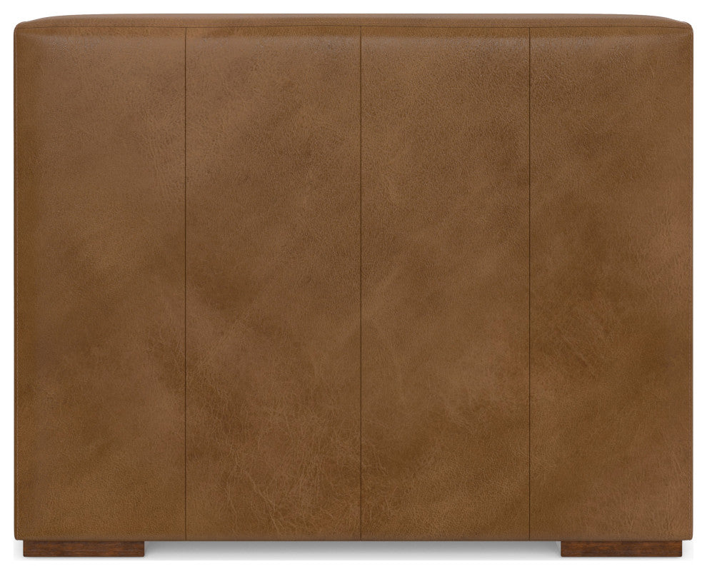 Rex Center Armless Sofa Module in Genuine Leather