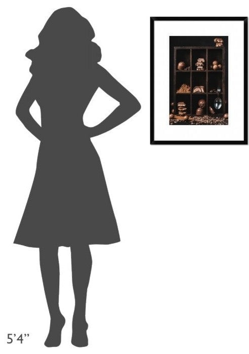 "Chocolate Collection" Framed Digital Print by Dina Belenko, 20"x26"