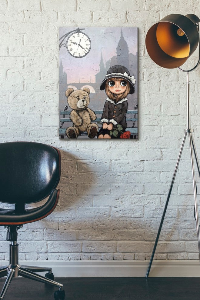Epic Graffiti "Appointment with Bear" by Alexander Gunin, Giclee Canvas, 18"x26"