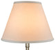 Fenchel Shades 6"x12"x9" Brass Spider Attachment Empire Lamp Shade, Linen Ivory