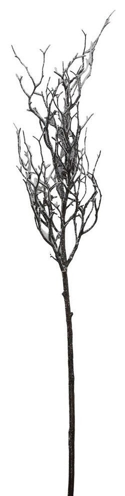 43" Frosted and Glittered Artificial Poplar Tree Branch