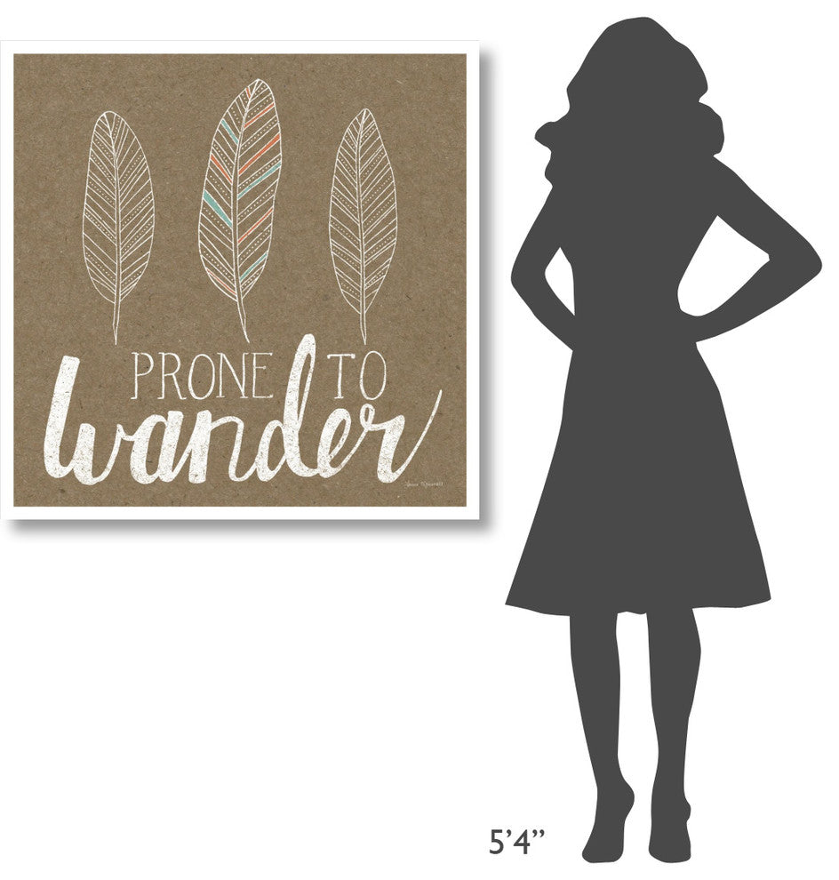 "Prone to Wander" Digital Paper Print by Laura Marshall, 38"x38"